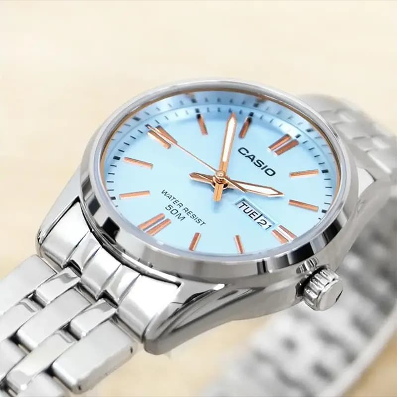 Casio Enticer Ice Blue Dial Ladies Watch | LTP-1335D-2AV