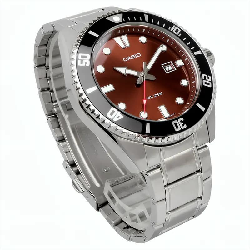 Casio Duro Diver's 200M Brown Dial Men's Watch | MDV-107D-5AV