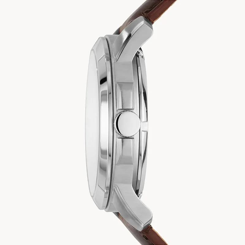 Fossil Grant Automatic Dark Brown Leather Men's Watch | ME3099
