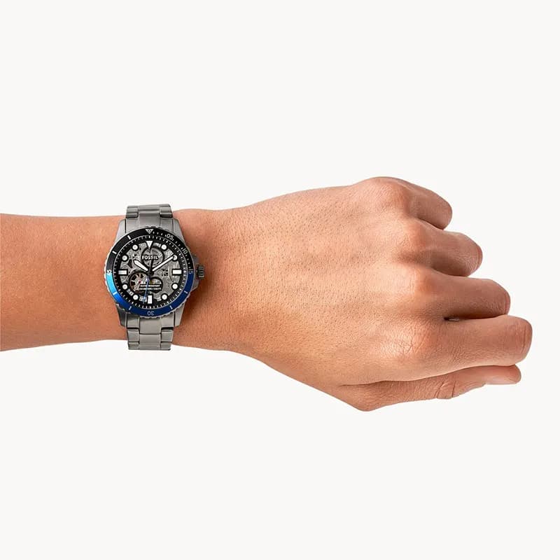 Fossil FB-01 Automatic Skeleton Black Dial Men's Watch | ME3201