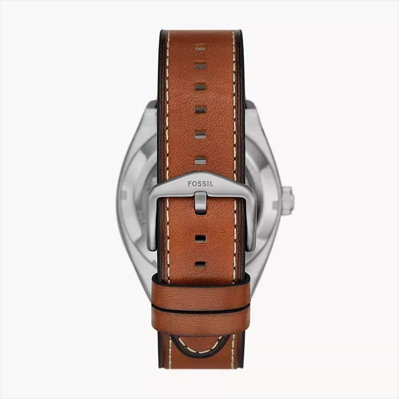Fossil Everett Automatic Green Dial Brown Leather Men's Watch | ME3261