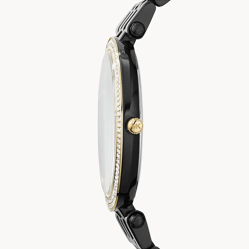 Michael Kors Darci Black Dial Black Ion-plated Ladies Watch | MK3322