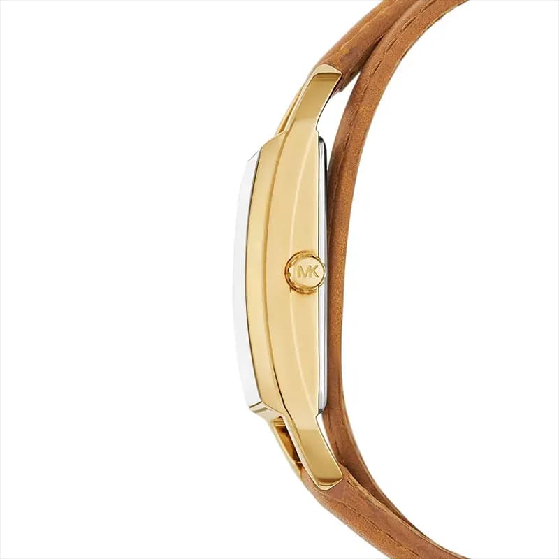 Michael Kors Mini Empire Gold-Tone and Leather Ladies Watch | MK4721