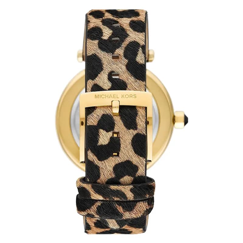 Michael Kors Parker Pavé Gold-Tone and Calf Hair Ladies Watch | MK4723