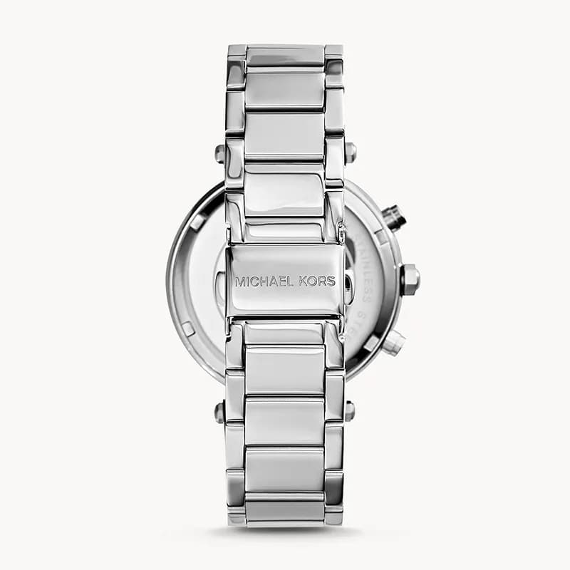 Michael Kors Parker Chronograph Silver Dial Ladies Watch | MK5353