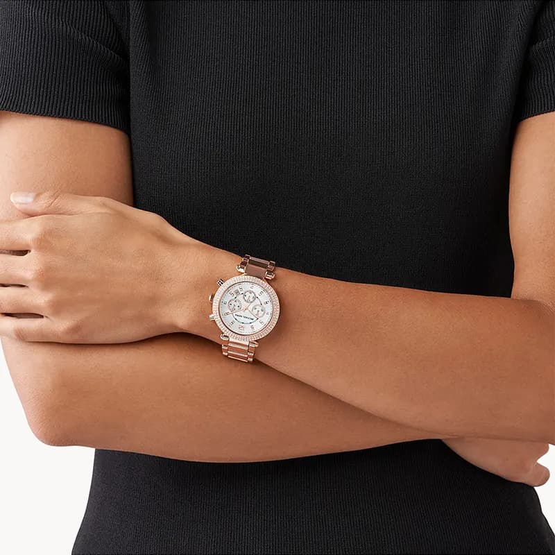 Michael Kors Parker White MOP Dial Ladies Watch | MK5491