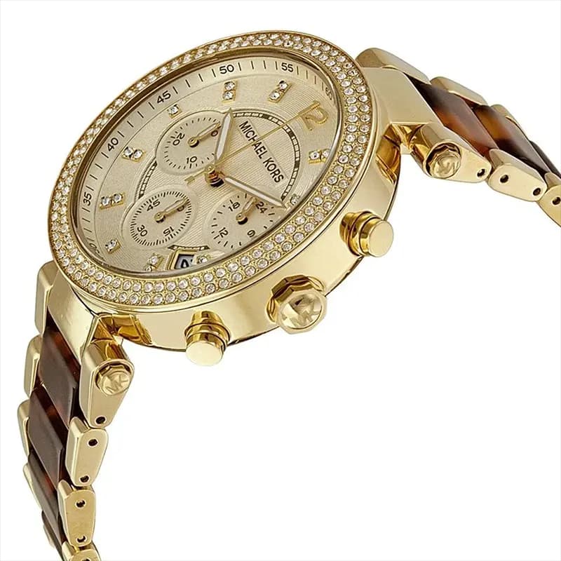 Michael Kors Parker Tortoise Acetate Ladies Watch | MK5688
