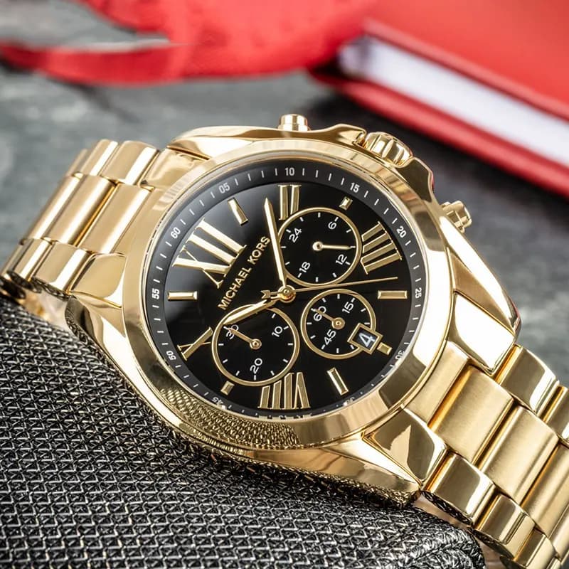 Michael Kors Bradshaw Chronograph Black Dial Couple Watch | MK5739 | MK6959