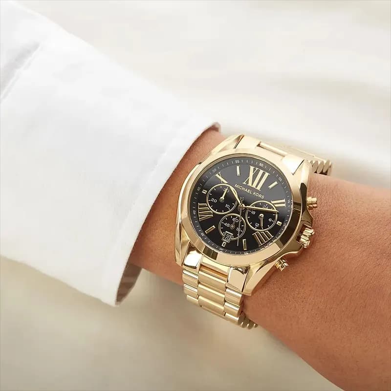 Michael Kors Bradshaw Chronograph Black Dial Couple Watch | MK5739 | MK6959