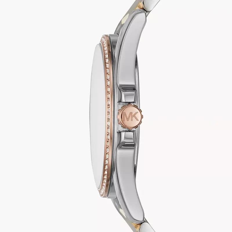 Michael Kors Whitney White Dial Tri-Tone Ladies Watch | MK6686