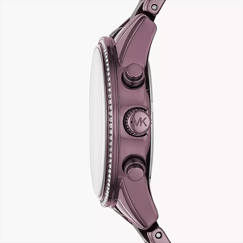 Michael Kors Ritz Pave Chronograph Purple Dial Ladies Watch | MK6720