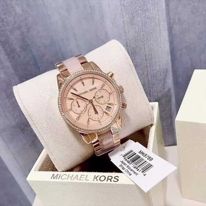 Michael Kors Ritz Chronograph MOP Dial Ladies Watch | MK6769