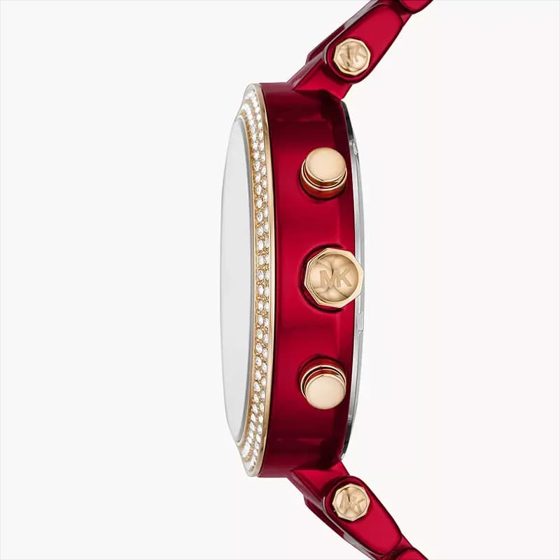 Michael Kors Parker Chronograph Red Dial Ladies Watch | MK6805