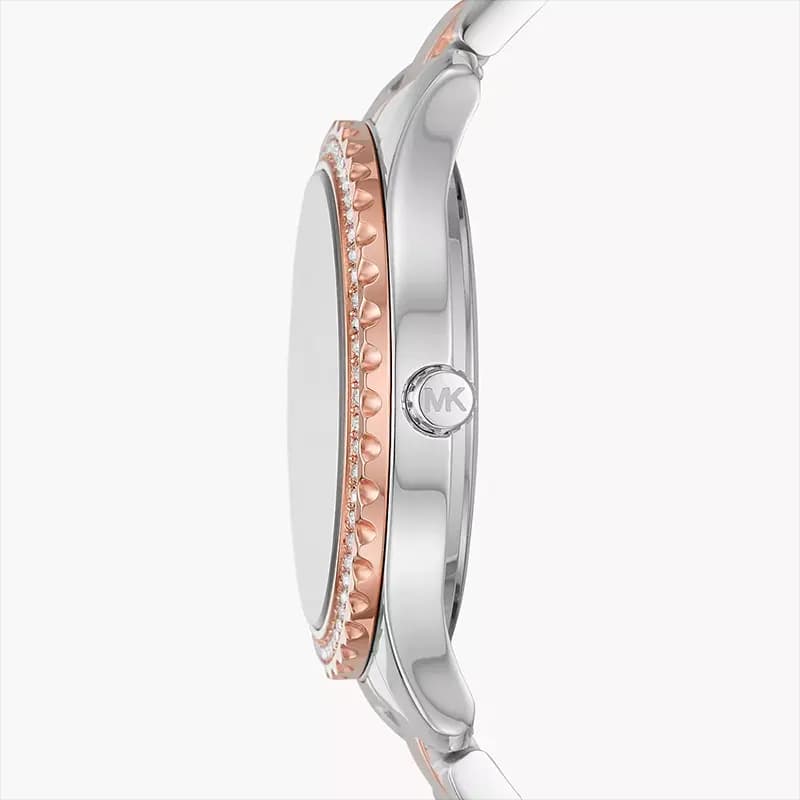 Michael Kors Layton Pink Dial Two-tone Ladies Watch | MK6894