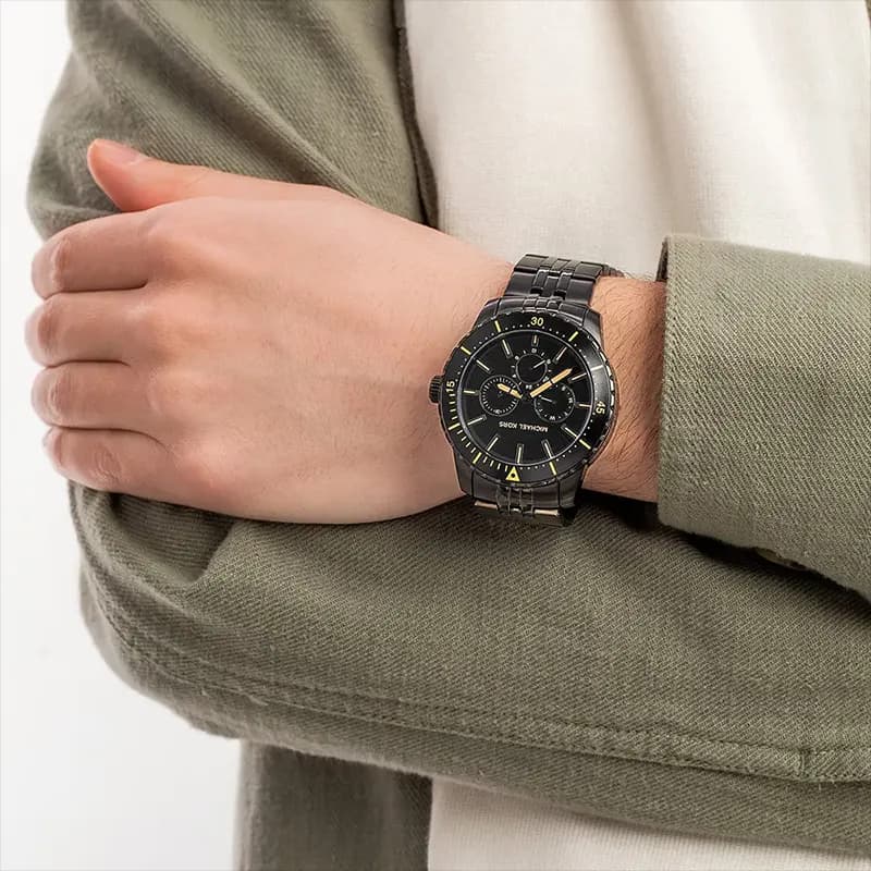 Michael Kors Cunningham Chronograph Black Dial Men's Watch | MK7157