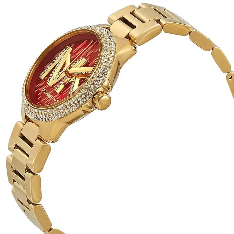 Michael Kors Camille Crystal Red Dial Ladies Watch | MK7196