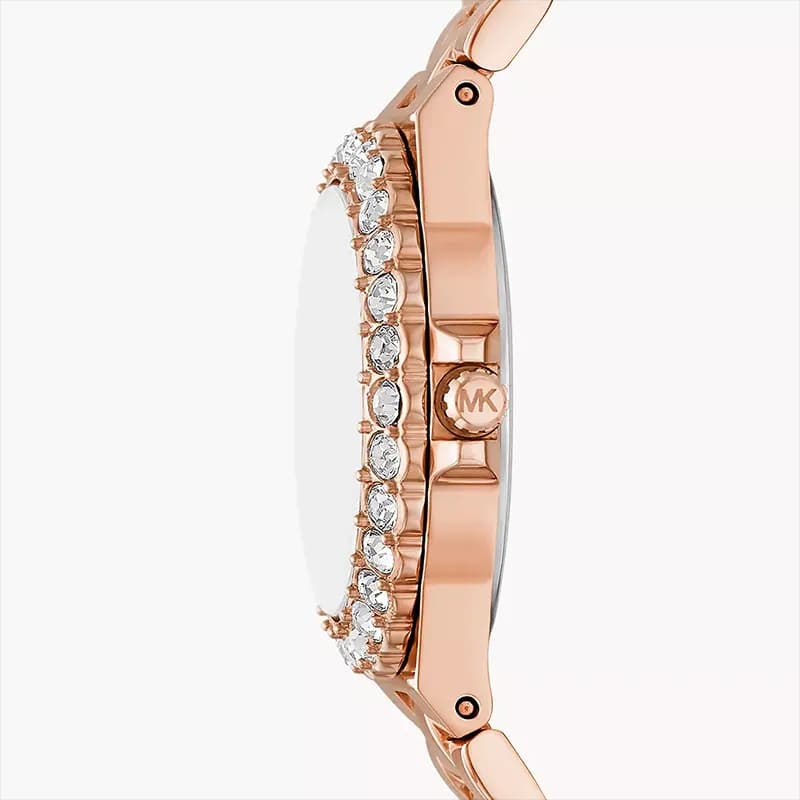 Michael Kors Mini Lennox Pink Dial Rose-tone Ladies Watch | MK7396
