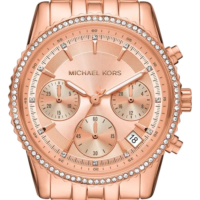 Michael Kors Mini Bryant Rose Dial Rose Gold-Tone Ladies Watch | MK7531 secondary view