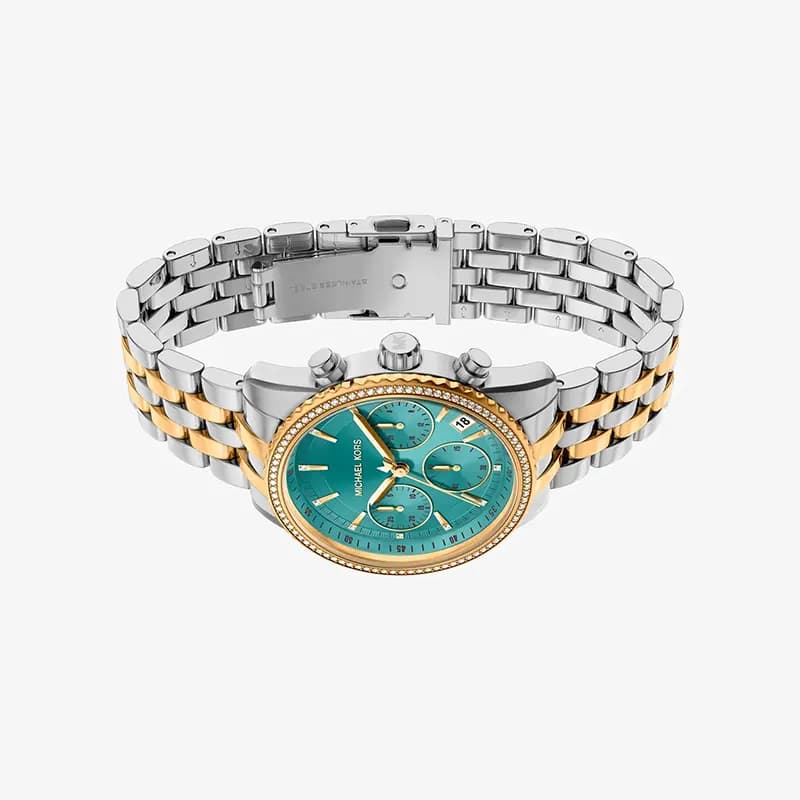Michael Kors Mini Bryant Chronograph Blue Dial Ladies Watch | MK7582