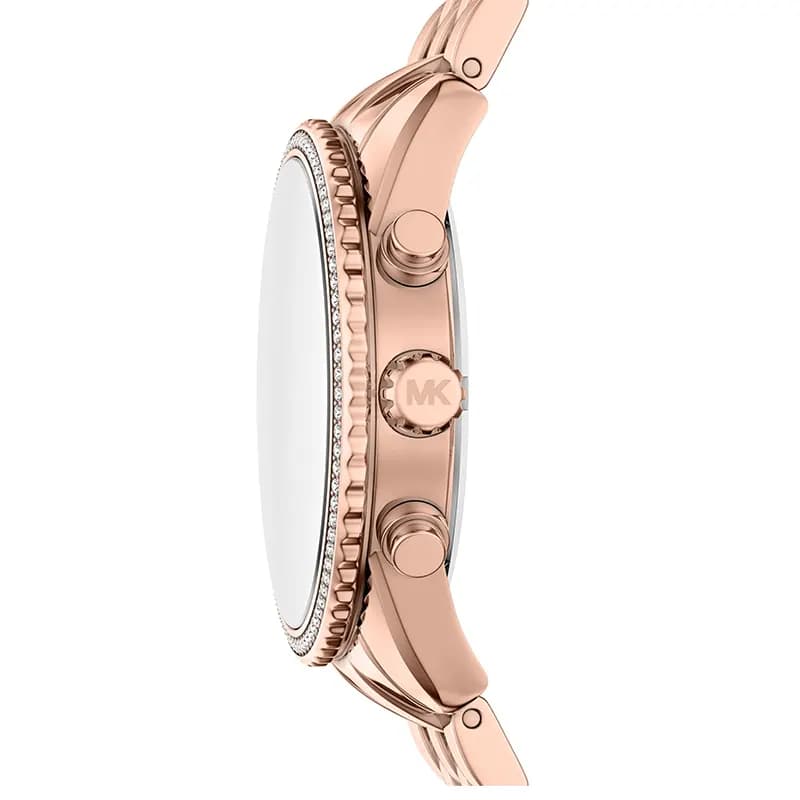 Michael Kors Mini Bryant Green Dial Rose Gold-Tone Ladies Watch | MK7600
