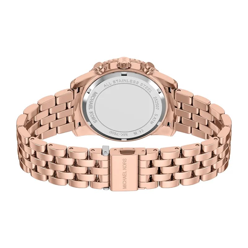 Michael Kors Mini Bryant Green Dial Rose Gold-Tone Ladies Watch | MK7600