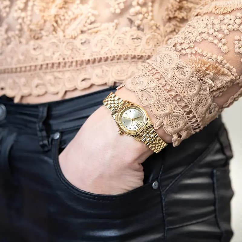 Michael Kors Lexington Champagne Dial Couple Watch | MK8281 | MK4741