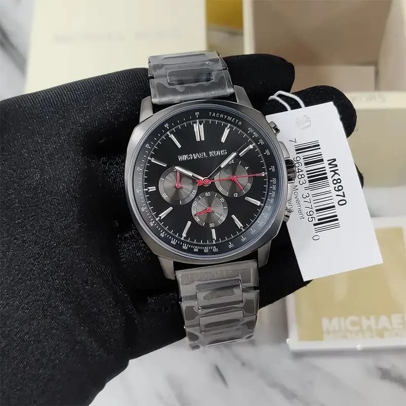 Michael Kors Sullivan Gun Metal Black Dial Men's Watch | MK8970