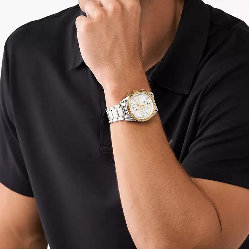Michael Kors Warren Chronograph White Dial Men's Watch | MK9112