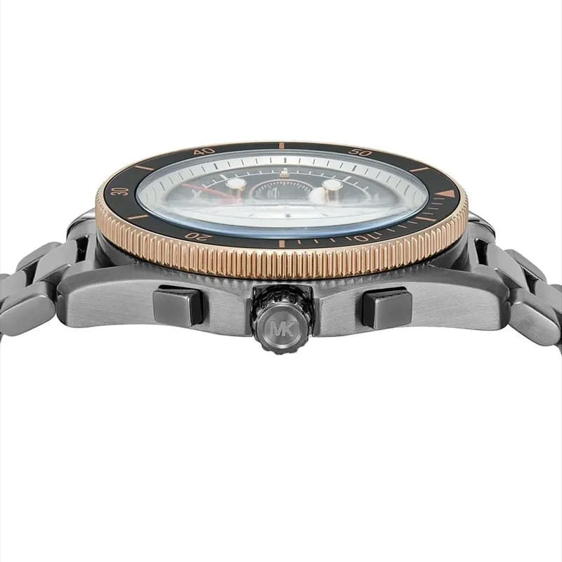 Michael Kors Maritime Gun-Metal Black Dial Men's Watch | MK9204