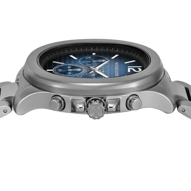 Michael Kors Sage Chronograph Blue Dial Gun-Metal Men's Watch | MK9213