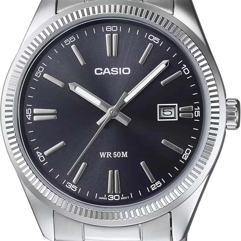 Casio Enticer MTP-1302D-1A1V Black Dial Men's Watch