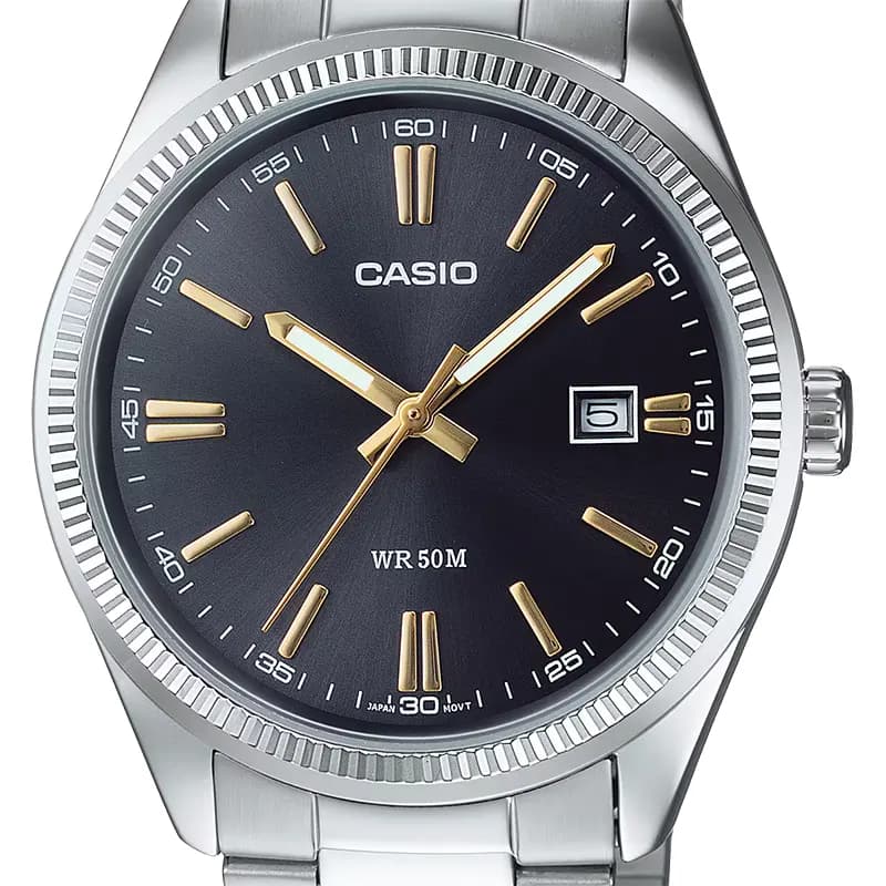 Casio Enticer MTP-1302D-1A2V Black Dial Men's Watch