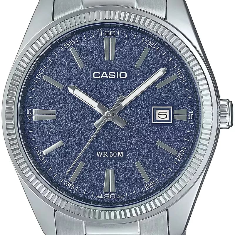 Casio Enticer Blue Matte Texture Dial Men's Watch | MTP-1302DA-2A1