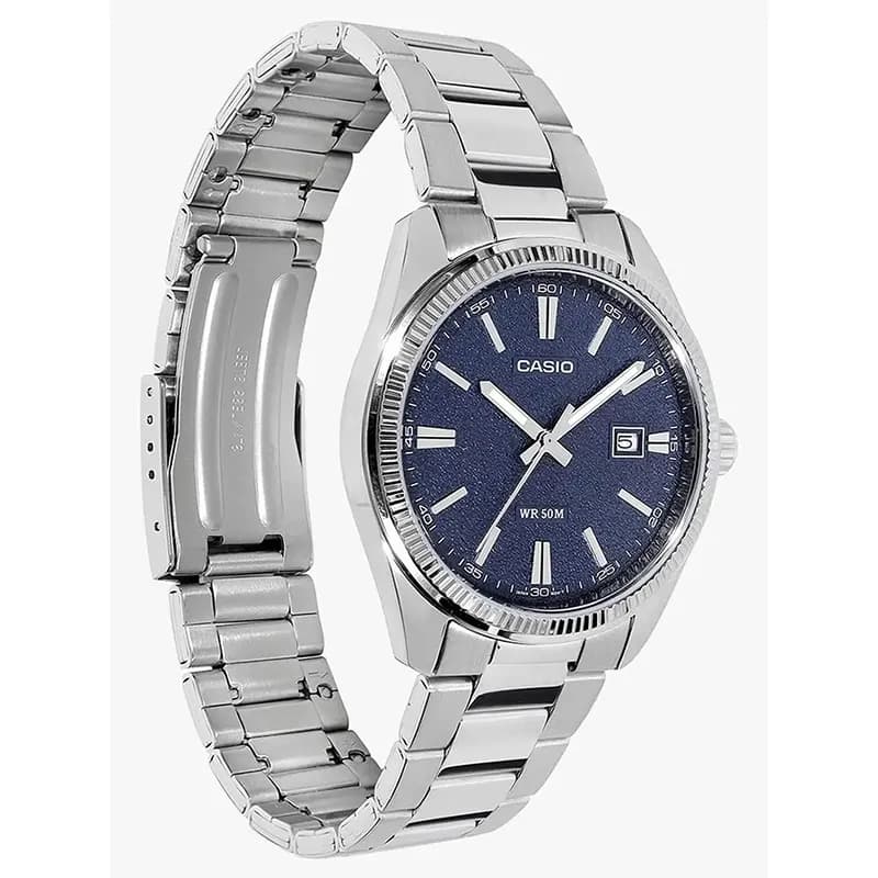 Casio Enticer Blue Matte Texture Dial Men's Watch | MTP-1302DA-2A1