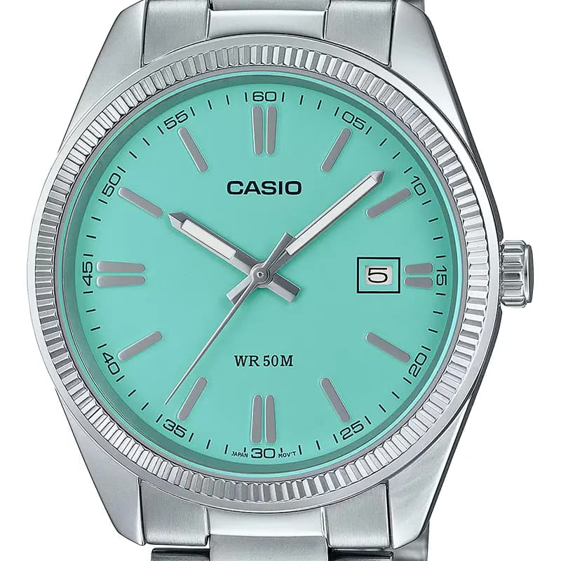 Casio Enticer Tiffany Blue Dial Men's Watch | MTP-1302PD-2A2V