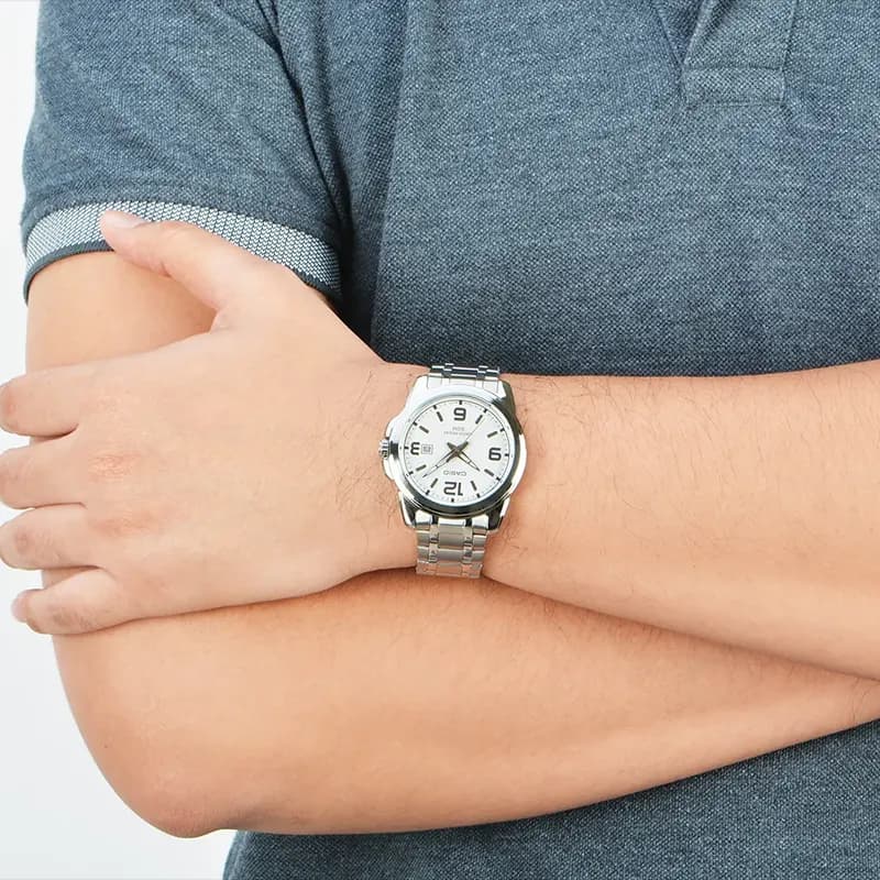Casio Enticer White Dial Men's Watch | MTP-1314D-7AVD