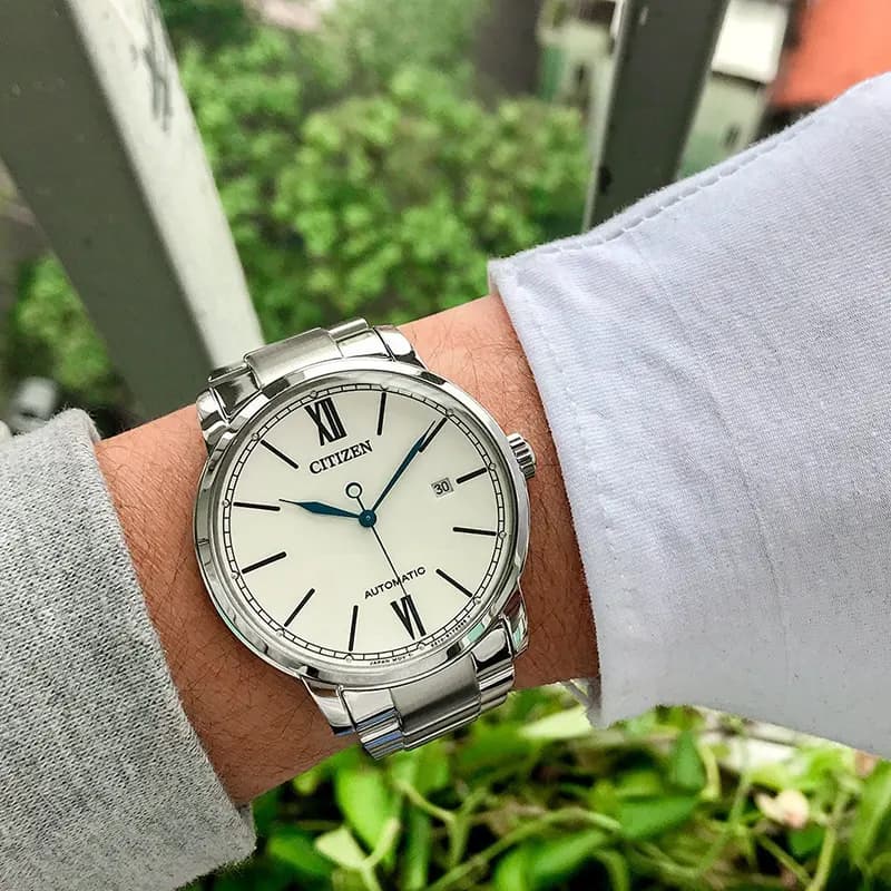 Citizen Automatic White Rock Dial Men's Watch | NJ0130-88A