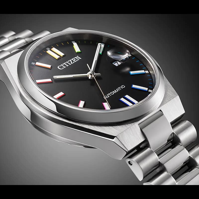 Citizen Tsuyosa Automatic Rainbow Hours Black Dial Men's Watch | NJ0151-53E