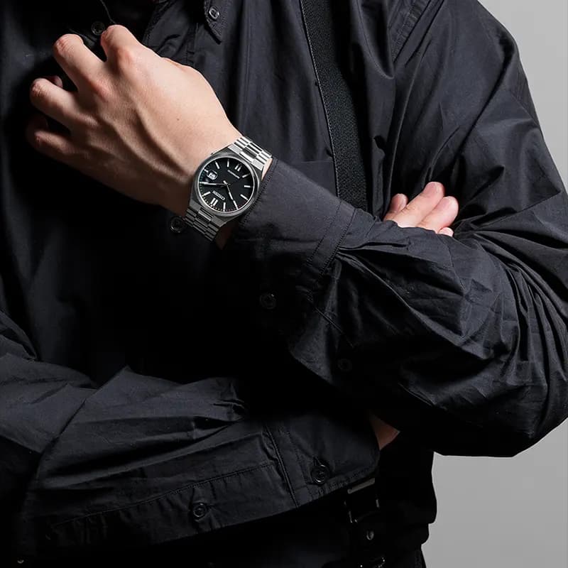 Citizen Tsuyosa Automatic Rainbow Hours Black Dial Men's Watch | NJ0151-53E