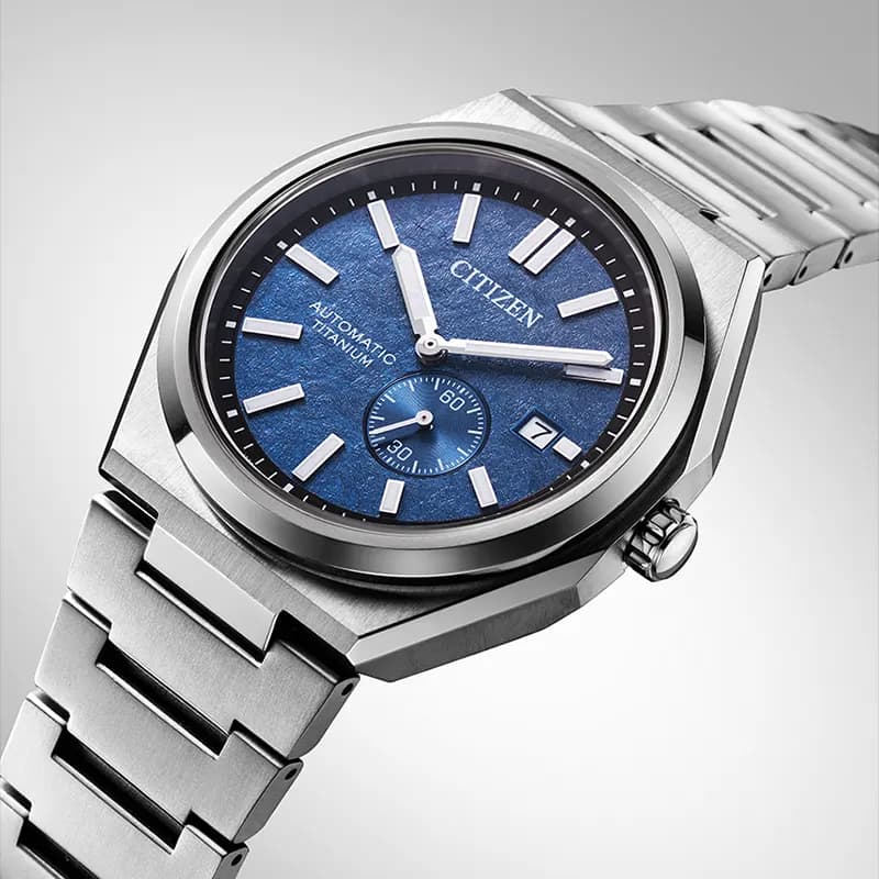 Citizen Zenshin Automatic Blue Dial Super Titanium Men’s Watch | NJ0180-80L