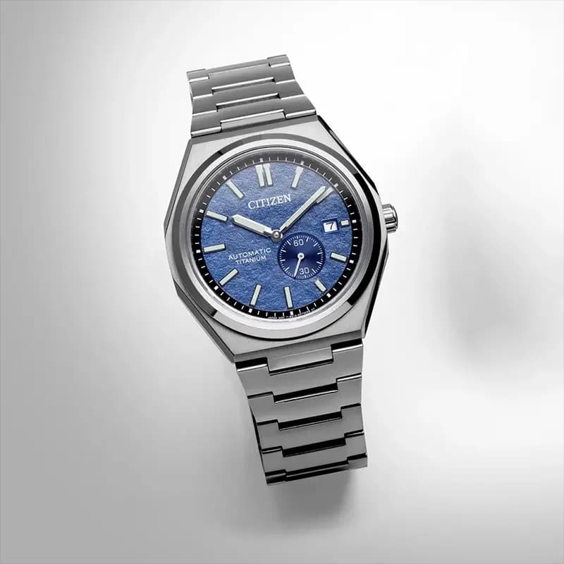 Citizen Zenshin Automatic Blue Dial Super Titanium Men’s Watch | NJ0180-80L
