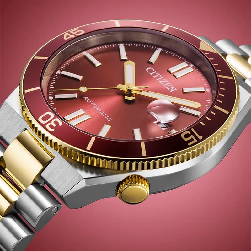 Citizen Tsuyosa Shore Automatic Red Dial Men's Watch | NJ0234-58X