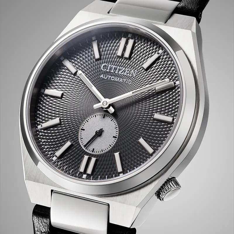 Citizen Tsuyosa Small Second Gray Dial Leather Men's Watch | NK5010-01H