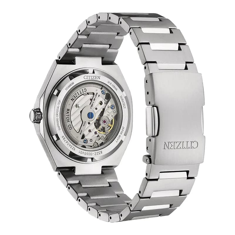 Citizen Zenshin 60 Automatic Light Blue Dial Super Titanium Men’s Watch | NK5020-58L