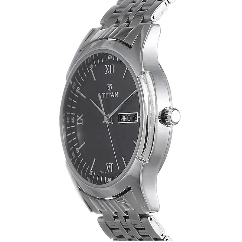 Titan 1636SM01 Karishma Black Dial Men's Watch