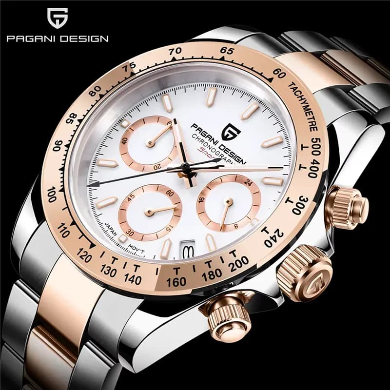 Pagani Design PD-1644 Sports Daytona White Dial Men's Watch