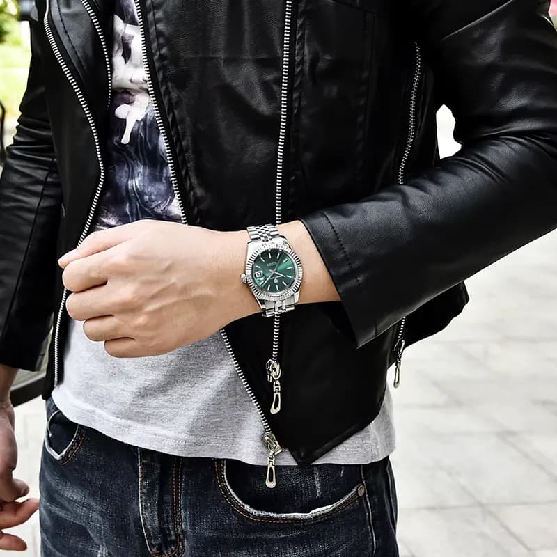 Pagani Design PD-1645 Datejust Green Dial Men's Watch