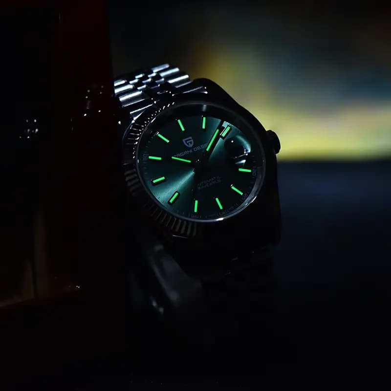 Pagani Design PD-1645 Datejust Green Dial Men's Watch