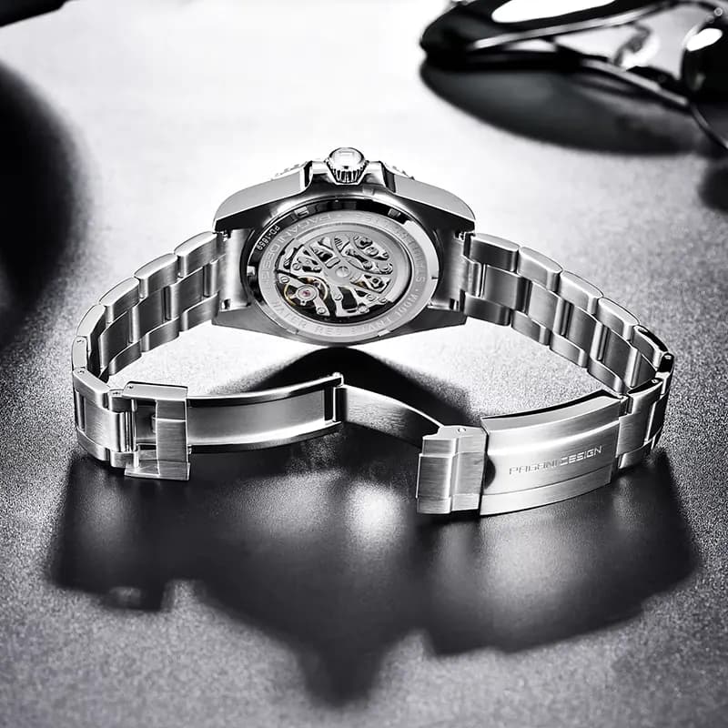 Pagani Design Skeleton Automatic Black Dial Men's Watch | PD-1659