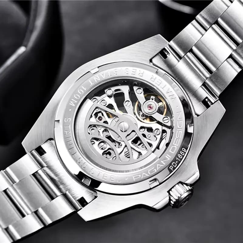 Pagani Design Skeleton Automatic Black Dial Men's Watch | PD-1659